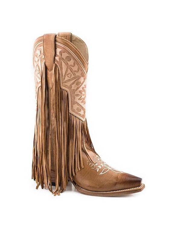 Women’s Stetson Sloane Leather Boots Handcrafted Gold