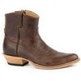 thumbnail image 1 of Women's Stetson Toni Bison Leather Boots Handcrafted Brown, 1 of 2