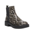 thumbnail image 1 of Steve Madden | Gliding Lug Chelsea Booties | Grey Snake, 1 of 4