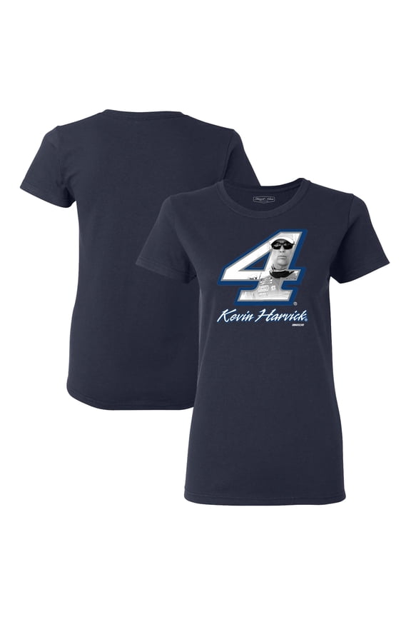 Women's Stewart-Haas Racing Team Collection Navy Kevin Harvick Driver T-Shirt