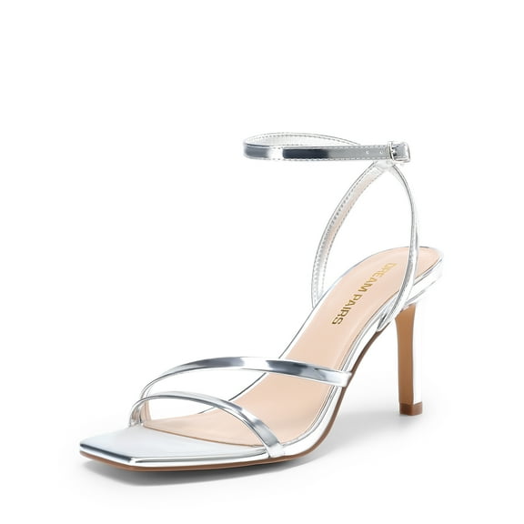 Women's Stiletto Heels with Shimmering Straps for Special Occasions