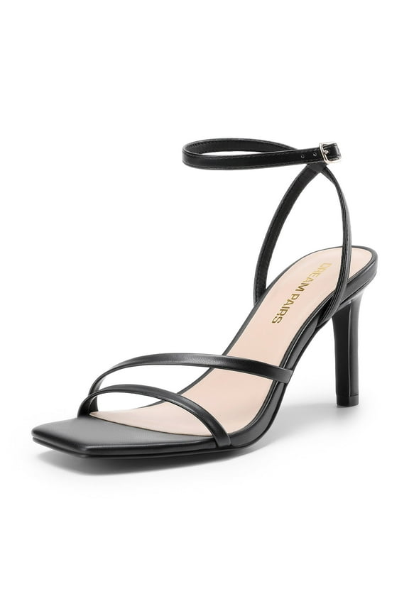 Women's Stiletto Heels with Shimmering Straps for Special Occasions