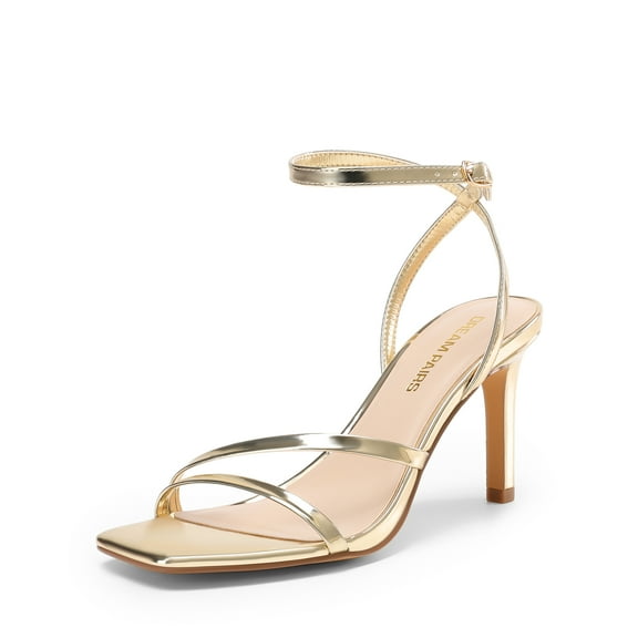 Women's Stiletto Heels with Shimmering Straps for Special Occasions