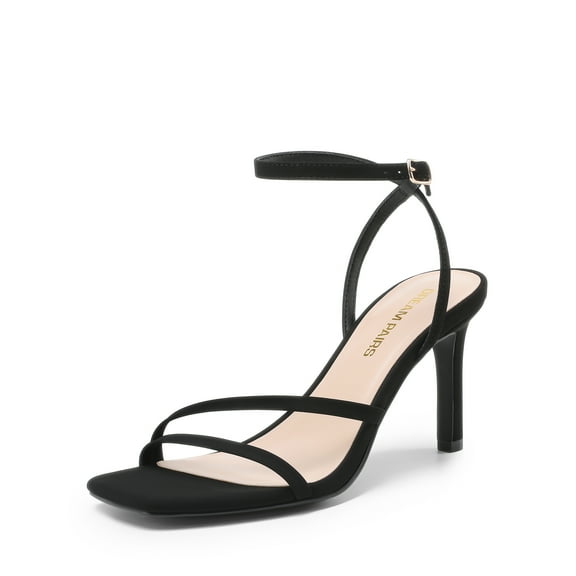 Women's Stiletto Heels with Shimmering Straps for Special Occasions