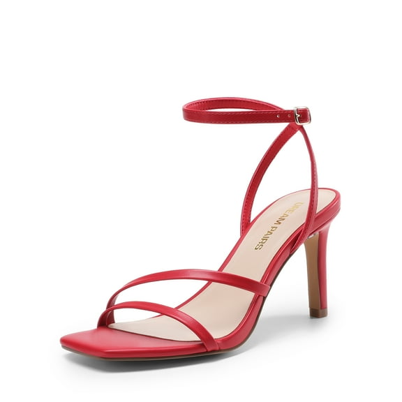 Women's Stiletto Heels with Shimmering Straps for Special Occasions