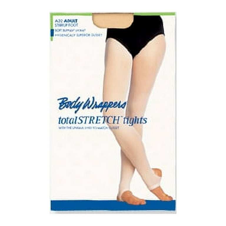 Body Wrappers Women's Plus Size Shimmer Footed Dance Tights 