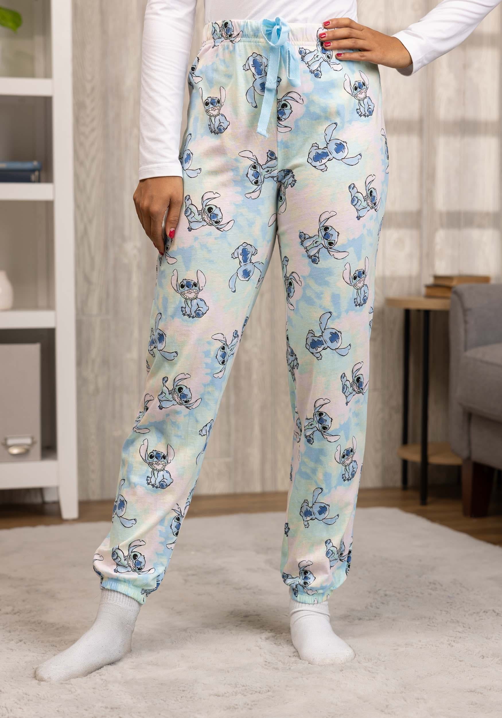 Disney Stitch Women's Cotton Pajama Pants, Multi , L