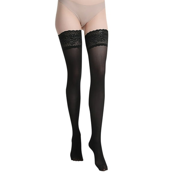 Women's Stockings Velvet Long Tube Stockings Anti Knee Socks Sexy Lace High Thigh Stockings