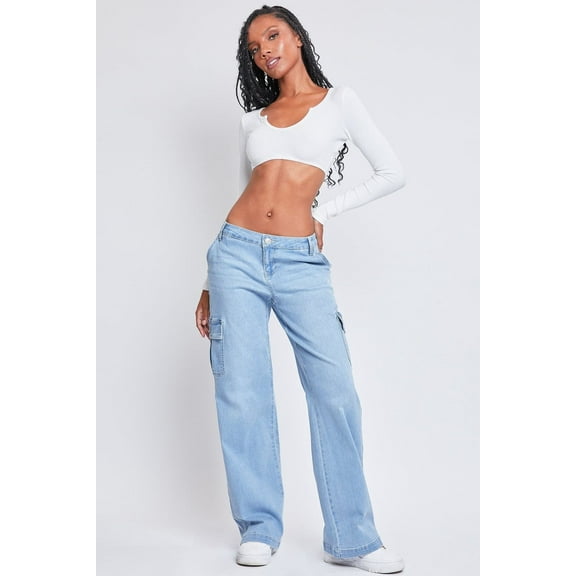 Women's Straight Leg Cargo Skater Jeans