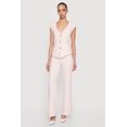 thumbnail image 1 of Women's Straight Leg Crepe Knit Pintuck Detail Pants, 1 of 4