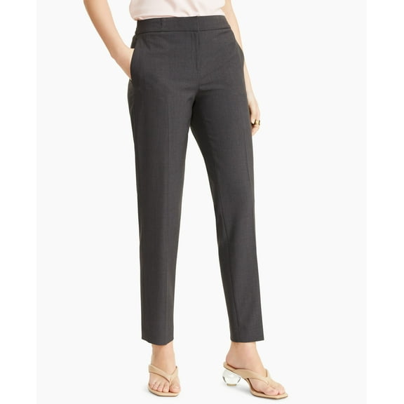 Women's Straight-Leg Dress Pants Granite Gray 14