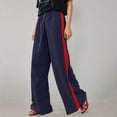 thumbnail image 1 of Women's Straight Leg Palazzo Pants Elastic Waist Casual Strechy Trousers 2026 with Drawstring, 1 of 7