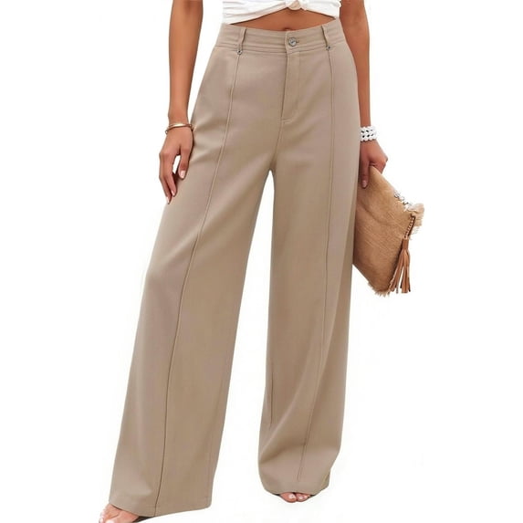 Women's Straight Leg Pants Fashion Detail Wide Leg Jeans Vintage Pocket Low Loose Denim Long Pants Trousers with Pockets