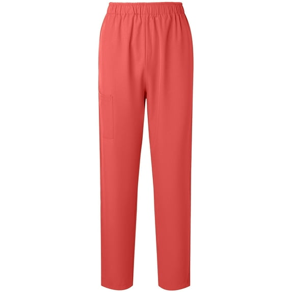 Women's Straight Leg Pants Women's Solid Color High Waist Elastic Comfortable Trousers Breathable Worker Pants Stretchy Lounge Joggers Pants with Pockets