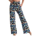thumbnail image 1 of Women's Straight Leg Yoga Pants High Waist Bootleg Gym Workout Pants with Pockets,Yoga Sweatpants Lounge Pajamas Pants Comfy Drawstring Workout Joggers Pants,XS-2XL Cute Cat, 1 of 7