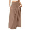 thumbnail image 1 of Women's Straight Solid Midi Skirt - Casual Basic Skirt for Daily Wear, Spring/Summer/Fall, 1 of 4
