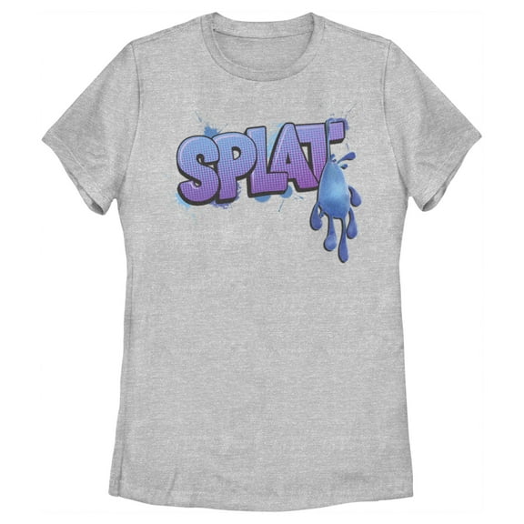 Women's Strange World Splat Logo Graphic Tee Athletic Heather Small