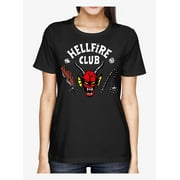 CHOFEIER Women's Stranger Sleeve Shirt Baseball Jersey Tshirt Hellfire Tee Shirts Small