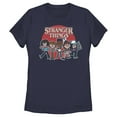 thumbnail image 1 of Netflix Women's Stranger Things Cartoon Gang Graphic T-Shirt, 1 of 4