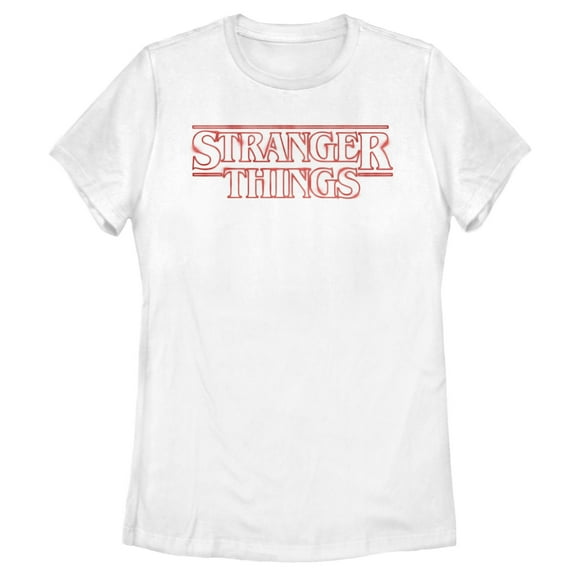 Netflix Women's Stranger Things Classic Logo Graphic T-Shirt