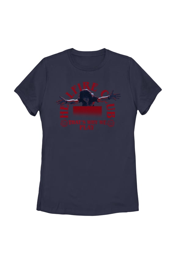Netflix Women's Stranger Things Eddie Munson Hellfire Club That's Why We Play Graphic T-Shirt