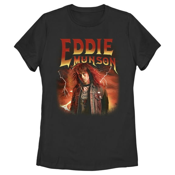Netflix Women's Stranger Things Eddie Munson Metalhead Graphic T-Shirt
