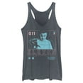 thumbnail image 1 of Netflix Women's Stranger Things Eleven Boxed Up Racerback Tank Top Navy Blue Heather X Large, 1 of 4