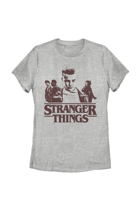 Netflix Women's Stranger Things Eleven Punk and Friends Graphic T-Shirt