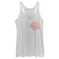 thumbnail image 1 of Netflix Women's Stranger Things Friends Don't Lie Waffle Badge Racerback Tank Top White Heather Large, 1 of 3