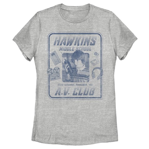 Netflix Women's Stranger Things Hawkins Middle School A.V. Club Graphic T-Shirt