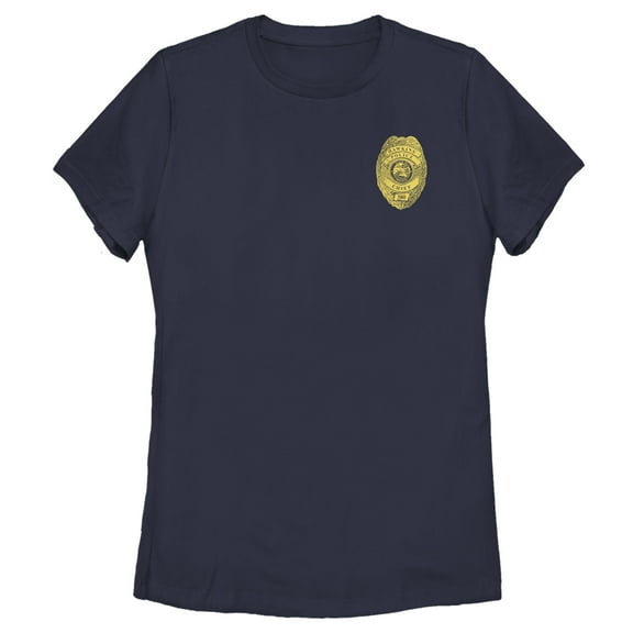 Netflix Women's Stranger Things Hawkins Police Badge Costume Graphic T-Shirt