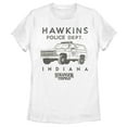 thumbnail image 1 of Netflix Women's Stranger Things Hawkins Police Dept. Indiana Graphic T-Shirt, 1 of 4