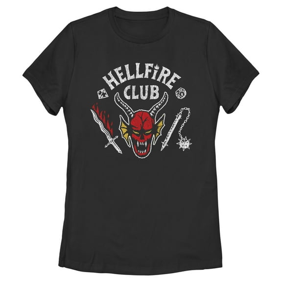 Netflix Women's Stranger Things Hellfire Club Costume Graphic T-Shirt