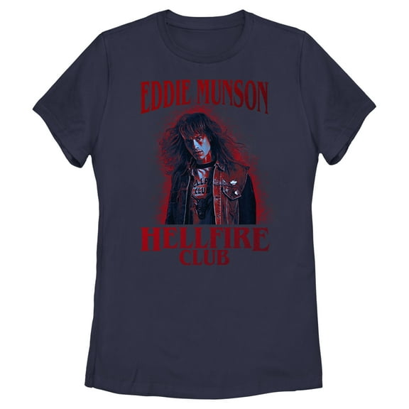 Netflix Women's Stranger Things Hellfire Club Eddie Munson Graphic T-Shirt