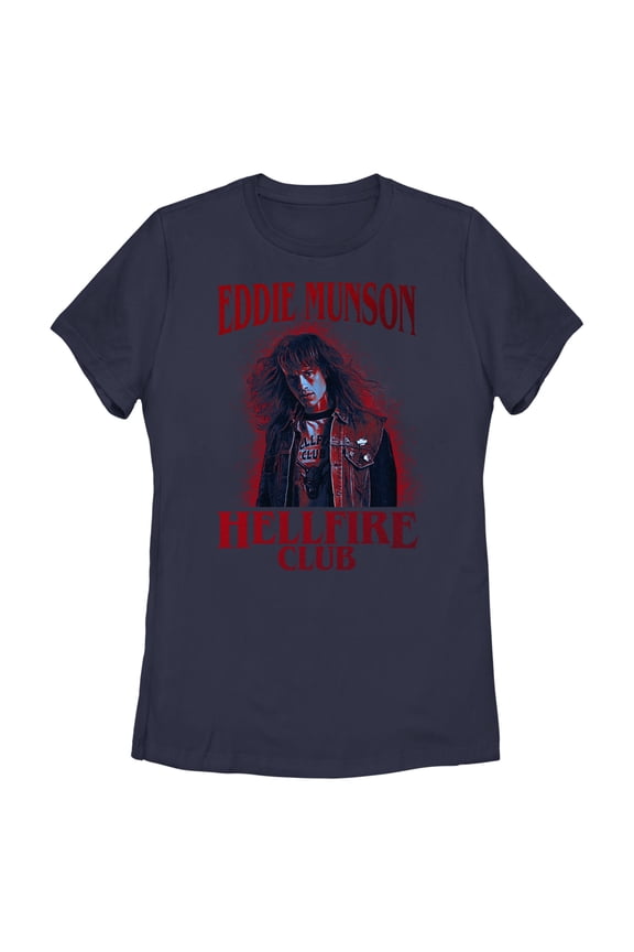 Netflix Women's Stranger Things Hellfire Club Eddie Munson Graphic T-Shirt