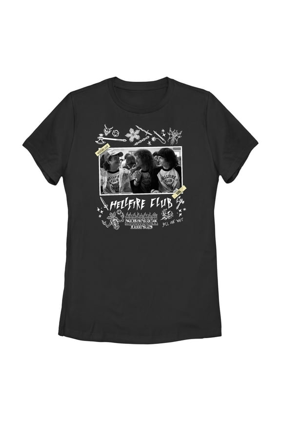Netflix Women's Stranger Things Hellfire Club Members Graphic T-Shirt