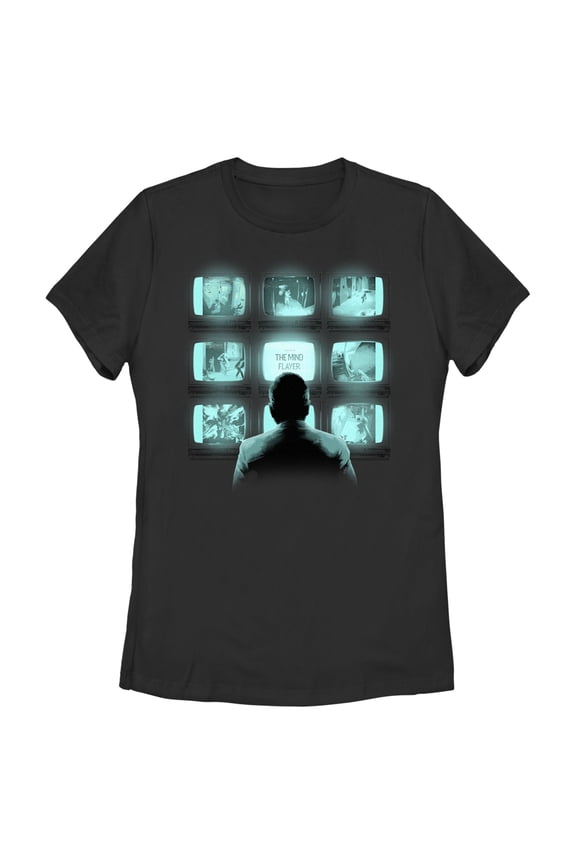 Netflix Women's Stranger Things Jim Hopper Camera Surveillance Graphic T-Shirt