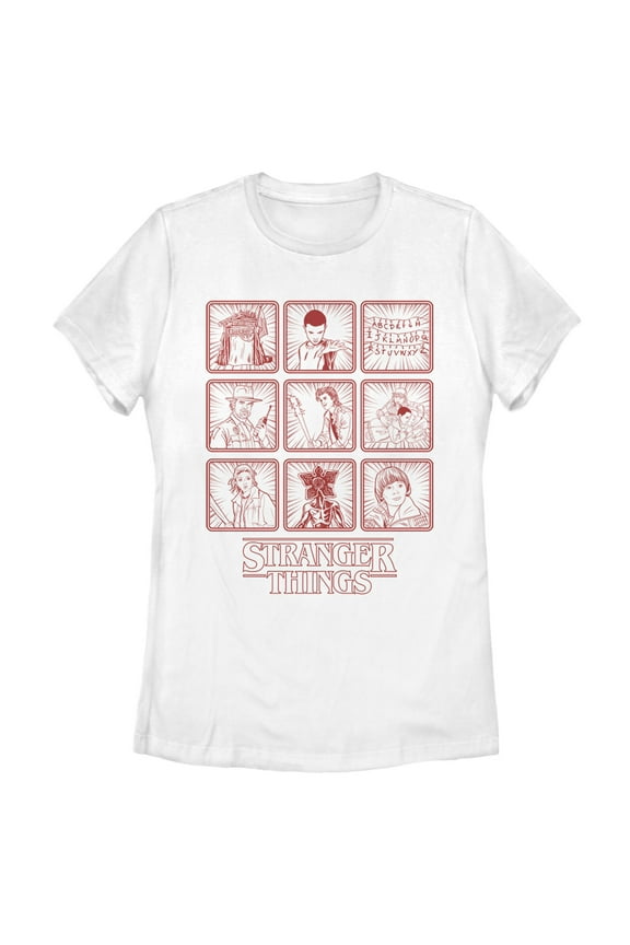 Netflix Women's Stranger Things Line Art Box Up Graphic T-Shirt
