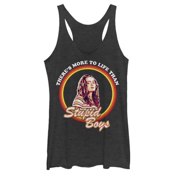 Netflix Women's Stranger Things Max More to Life than Boys Racerback Tank Top