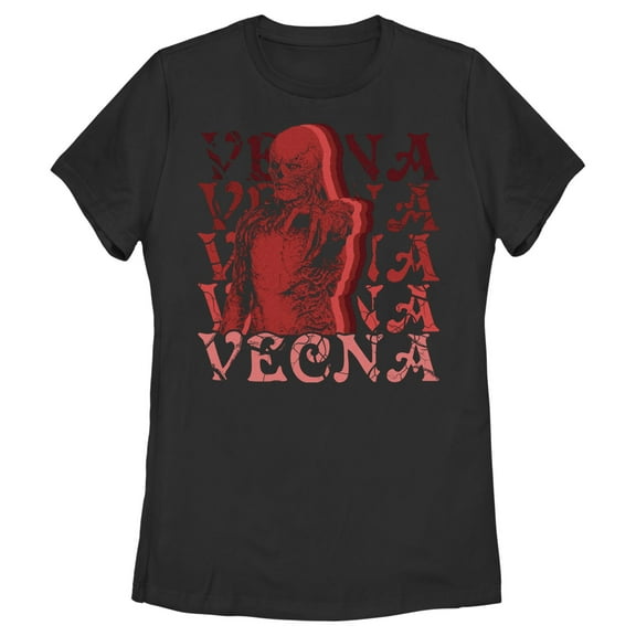 Netflix Women's Stranger Things Red Vecna Stacked Graphic T-Shirt