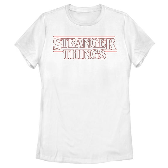 Netflix Women's Stranger Things Sleek Outline Logo Graphic T-Shirt
