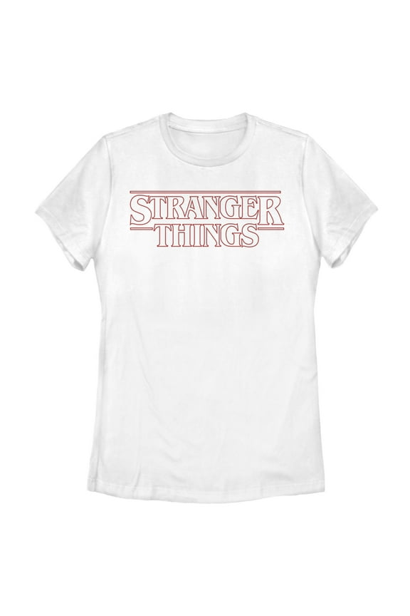Netflix Women's Stranger Things Sleek Outline Logo Graphic T-Shirt