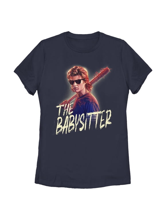 Netflix Women's Stranger Things Steve The Babysitter Portrait Graphic T-Shirt