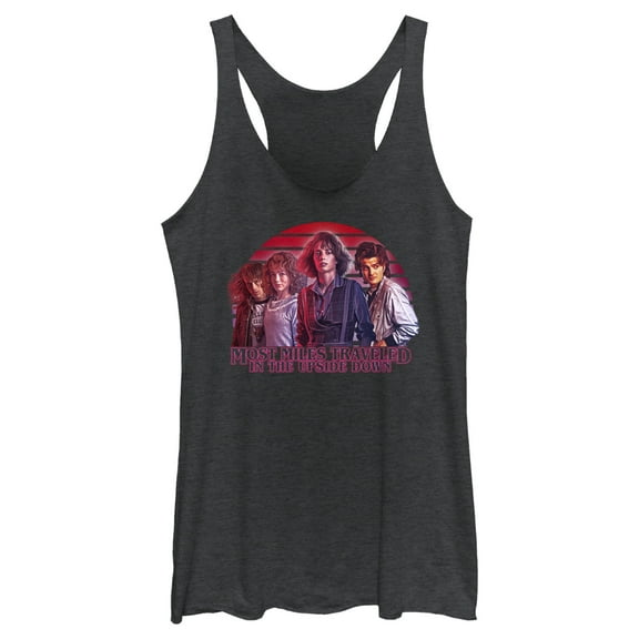 Netflix Women's Stranger Things Teen Group Shot Racerback Tank Top