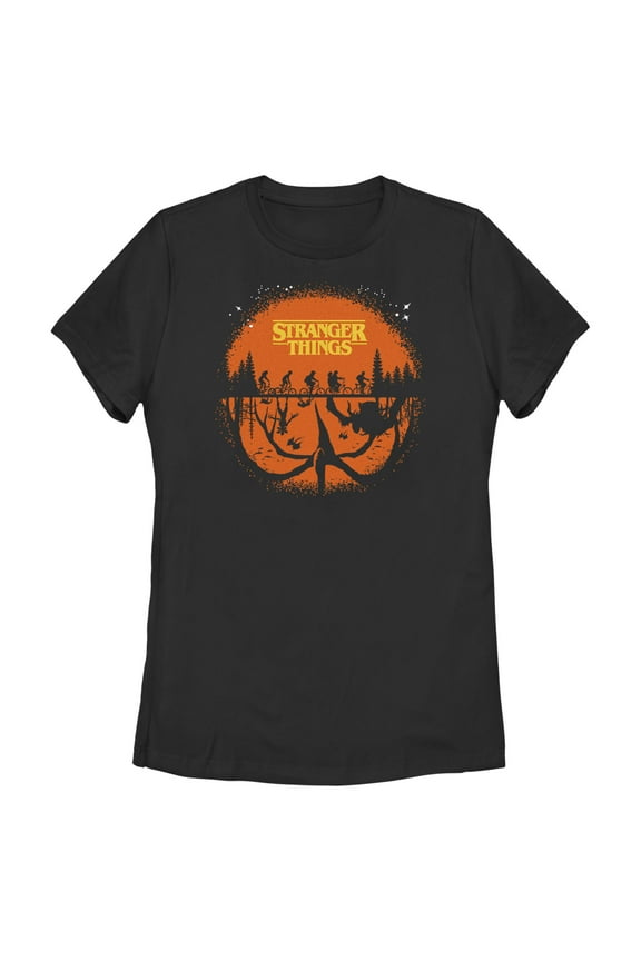 Netflix Women's Stranger Things Two Planes Collide Graphic T-Shirt