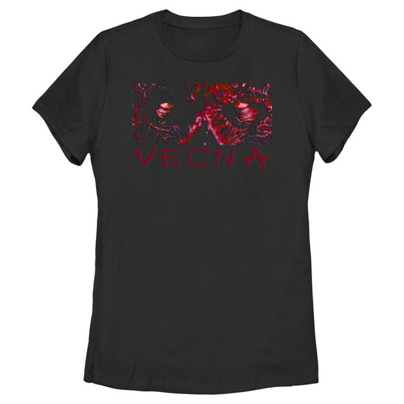 Netflix Women's Stranger Things Vecna Dark Stare Eye Shot Graphic T-Shirt