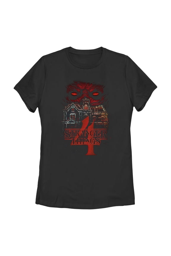 Netflix Women's Stranger Things Vecna's Glare Graphic T-Shirt