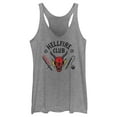 thumbnail image 1 of Netflix Women's Stranger Things Welcome to the Hellfire Club Racerback Tank Top Gray Heather Large, 1 of 4