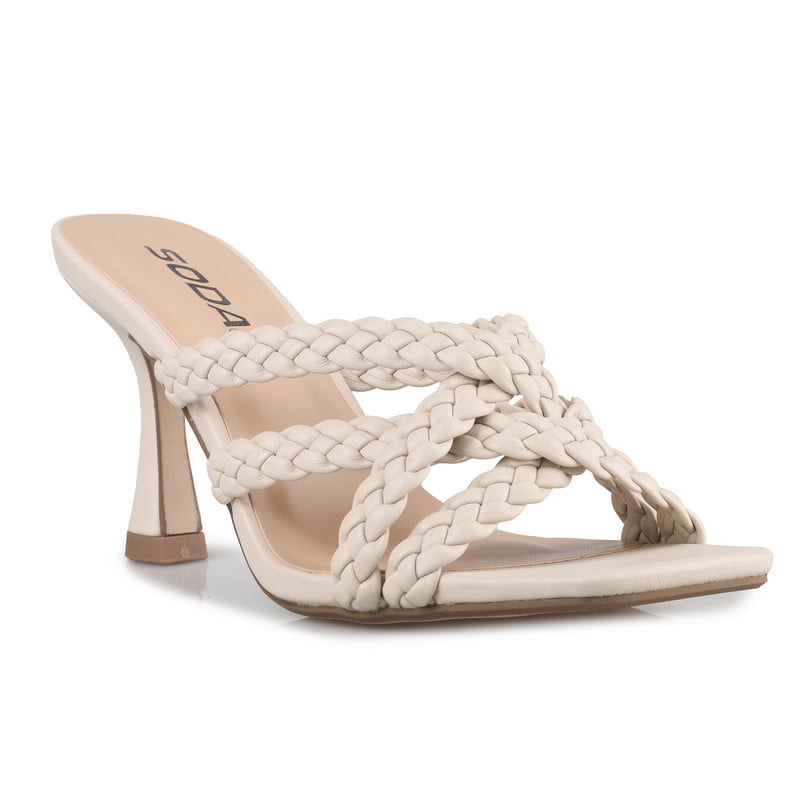 Women's Strap In Braided High Heel Sandals