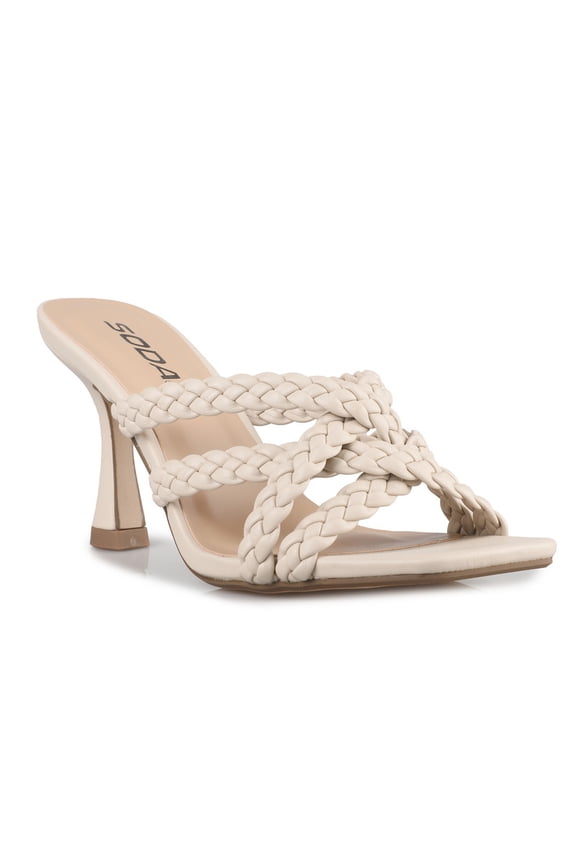 Women's Strap In Braided High Heel Sandals